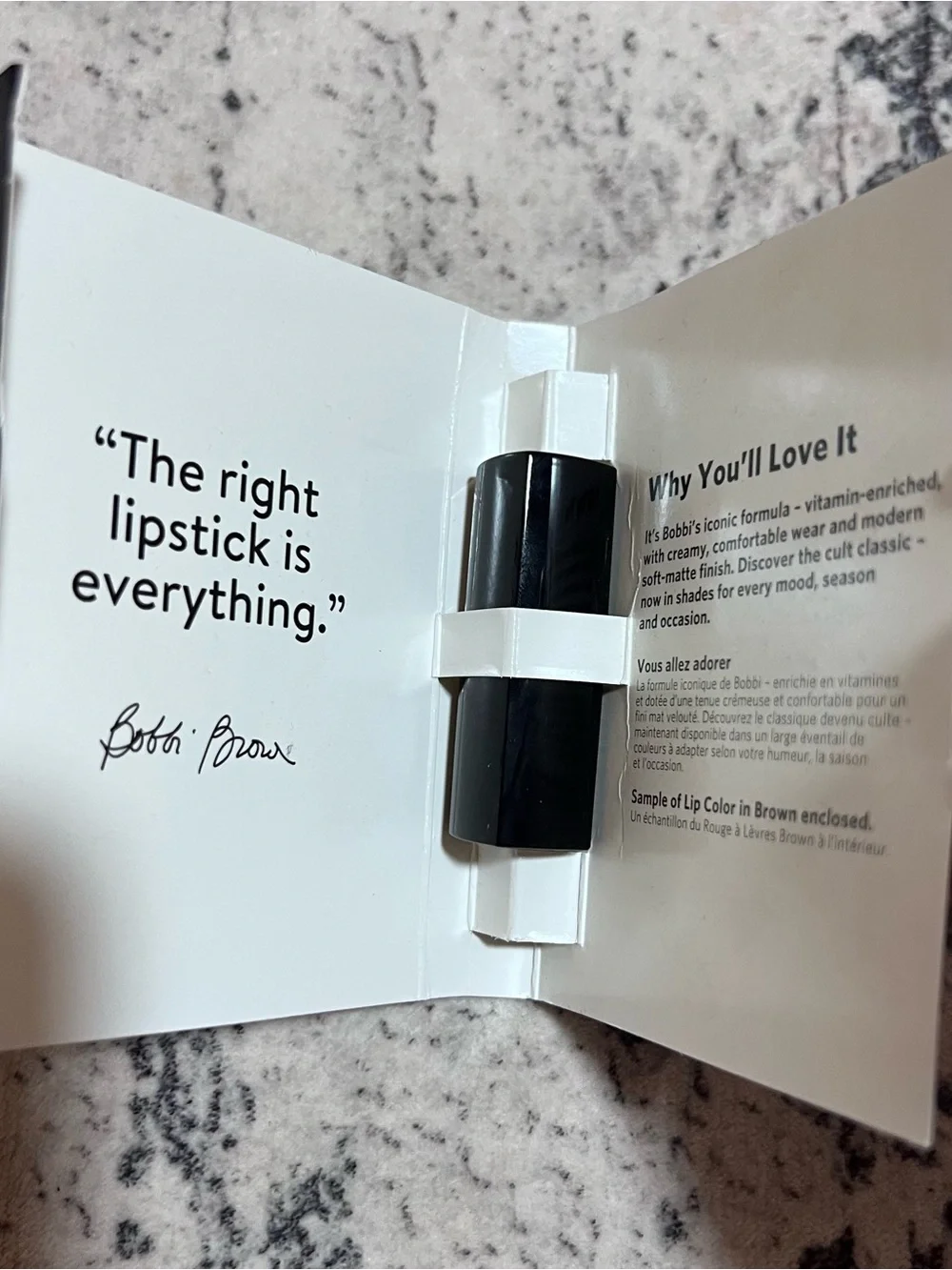 Bobbi Brown Lip Color Lipstick Brown 4 Deluxe Travel Size 2.25 g/.07 oz